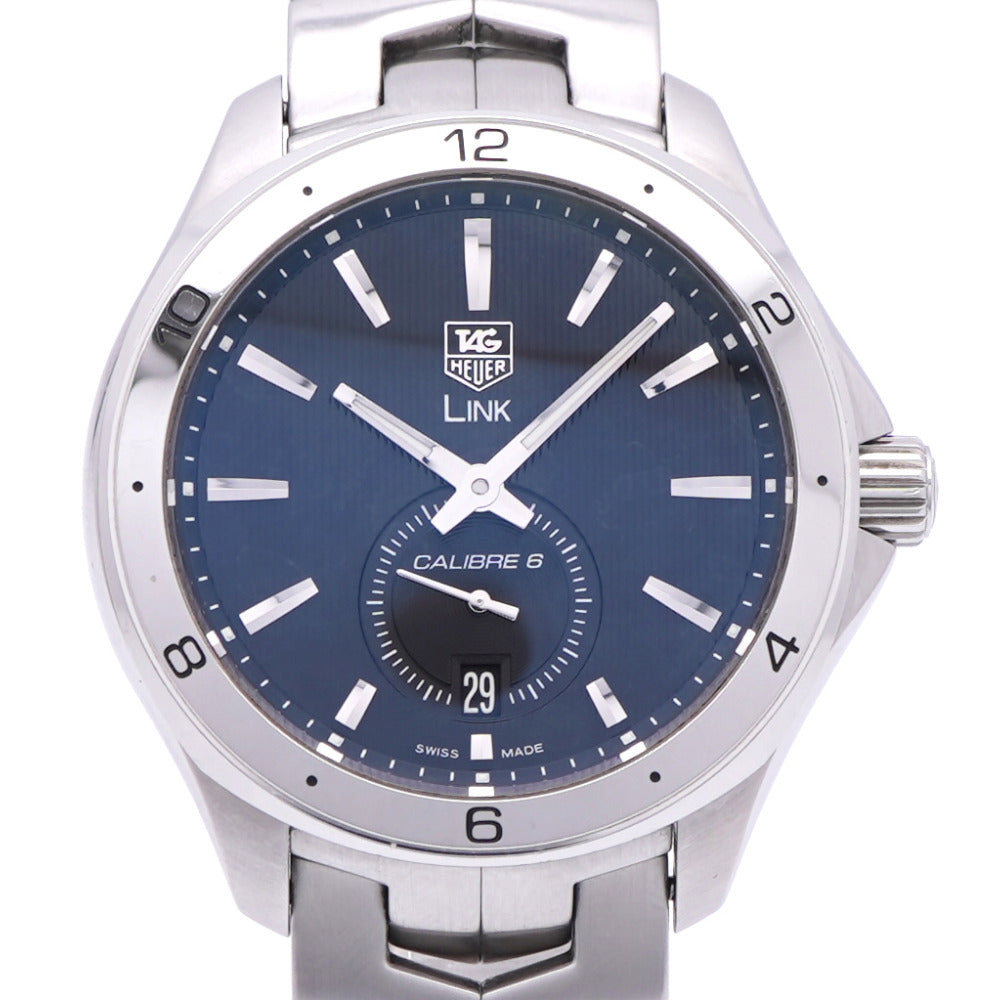 タグホイヤー リンク キャリバー6 WAT2110.BA0950 自動巻き 腕時計 SS ブラック 黒文字盤 0962【中古】TAG HEUER メンズ
