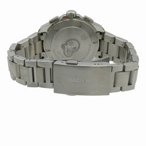 美品 タグホイヤー アクアレーサー クロノグラフ CAY111B クオーツ 腕時計 ステンレススチール ブルー 青文字盤 0964【中古】TAG HEUER メンズ