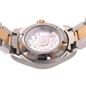 新品同様 オメガ シーマスター アクアテラ K18PG/SS コーアクシャル 231.20.30.20.06.001 自動巻き 腕時計 ピンクゴールド/ステンレススチール グレー 0968【中古】OMEGA レディース