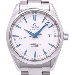 新品同様 オメガ シーマスター アクアテラ コーアクシャル 2503.33 自動巻き 腕時計 SS シルバー / ブルー 0969【中古】OMEGA メンズ