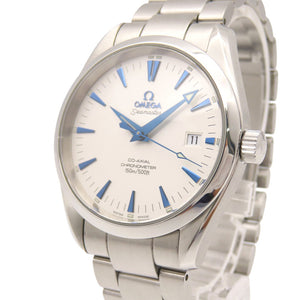 新品同様 オメガ シーマスター アクアテラ コーアクシャル 2503.33 自動巻き 腕時計 SS シルバー / ブルー 0969【中古】OMEGA メンズ