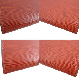 新品同様 ルイヴィトン M52943 エピ ポシェットアクセソワール ケニアブラウン 茶 アクセサリーポーチ 0982【中古】LOUIS VUITTON