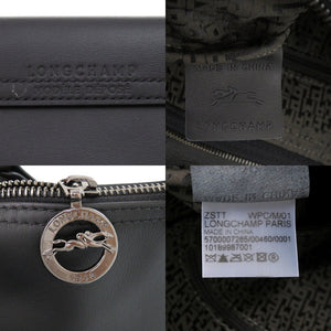 新品同様 ロンシャン プリアージュ エクストラ レザー ブラック 1023 黒 ショルダーバッグ【中古】Longchamp