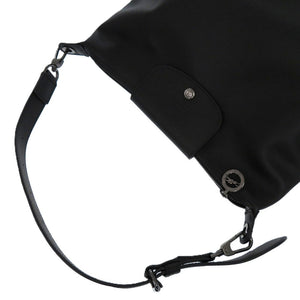 新品同様 ロンシャン プリアージュ エクストラ レザー ブラック 1023 黒 ショルダーバッグ【中古】Longchamp