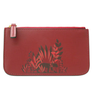 新品同様 カルティエ コインケース カードホルダー 小銭入れ レザー ボルドー 1041【中古】CARTIER