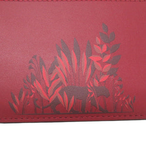 新品同様 カルティエ コインケース カードホルダー 小銭入れ レザー ボルドー 1041【中古】CARTIER