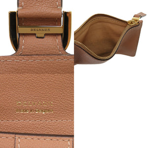 美品 デルボー ブリヨン AB0493 カーフ テンダーベージュ 1045 三つ折り財布【中古】DELVAUX
