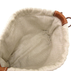 美品 エルメス フールビ20 トワルシェブロン バレニア トワルシェブロン ナチュラル ポーチ 1071【中古】HERMES