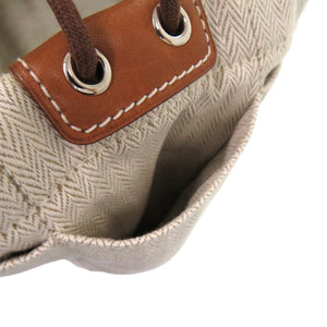 美品 エルメス フールビ20 トワルシェブロン バレニア トワルシェブロン ナチュラル ポーチ 1071【中古】HERMES