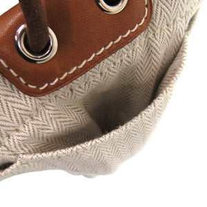 美品 エルメス フールビ20 トワルシェブロン バレニア トワルシェブロン ナチュラル ポーチ 1071【中古】HERMES