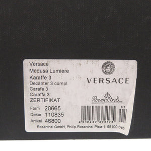 未使用品 ヴェルサーチ Medusa Lumiere ガラス デカンタ デキャンタ 1081【中古】VERSACE