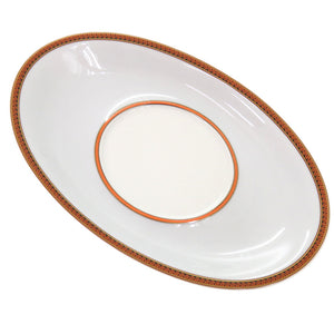 未使用品 ヴェルサーチ Ikarus Vanity rosen thal ローゼンタール 食器 陶器 オレンジ 1084 ソーサー&ポット【中古】VERSACE