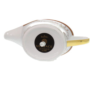 未使用品 ヴェルサーチ Ikarus Vanity rosen thal ローゼンタール 食器 陶器 オレンジ 1084 ソーサー&ポット【中古】VERSACE