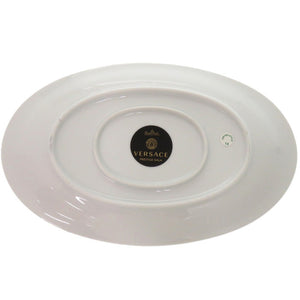 未使用品 ヴェルサーチ Ikarus Med Meandre d'Or rosen thal ローゼンタール 食器 陶器 グレー 1086 ソーサー&ポット【中古】VERSACE