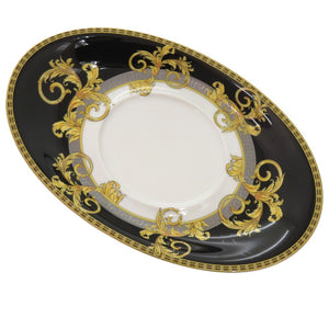 未使用品 ヴェルサーチ Prestige gala rosen thal ローゼンタール 食器 陶器 グレー 1088 ソーサー&ポット【中古】VERSACE