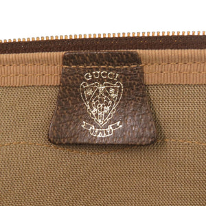 グッチ オールドグッチ GGプラス シェリーライン 001 25 424 GGスプリーム ブラウン 茶 ボストンバッグ 1092【中古】GUCCI