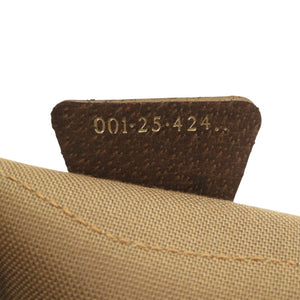 グッチ オールドグッチ GGプラス シェリーライン 001 25 424 GGスプリーム ブラウン 茶 ボストンバッグ 1092【中古】GUCCI