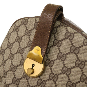 グッチ オールドグッチ GGプラス シェリーライン 001 25 424 GGスプリーム ブラウン 茶 ボストンバッグ 1092【中古】GUCCI