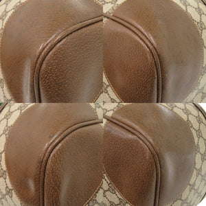 グッチ オールドグッチ GGプラス シェリーライン 001 25 424 GGスプリーム ブラウン 茶 ボストンバッグ 1092【中古】GUCCI