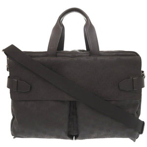 美品 ダンヒル ディーエイト PVC レザー ブラック 2WAY ビジネスバッグ ブリーフケース 黒 1094【中古】Dunhill メンズ