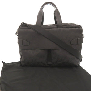 美品 ダンヒル ディーエイト PVC レザー ブラック 2WAY ビジネスバッグ ブリーフケース 黒 1094【中古】Dunhill メンズ