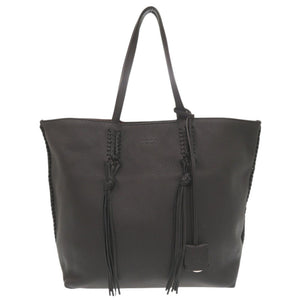 美品 トッズ レザー ブラック トートバッグ 黒 1095【中古】TOD’S