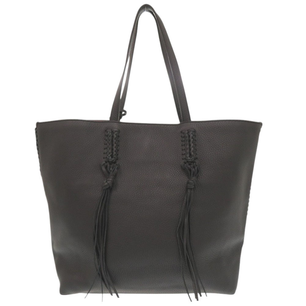 美品 トッズ レザー ブラック トートバッグ 黒 1095【中古】TOD’S