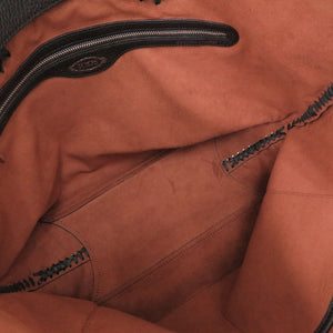 美品 トッズ レザー ブラック トートバッグ 黒 1095【中古】TOD’S