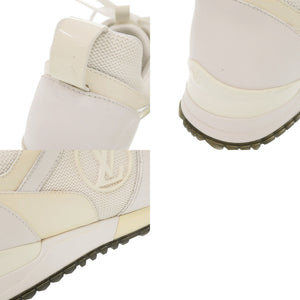 美品 ルイ ヴィトン ランアウェイ LVロゴ サイズ36 レザー ホワイト スニーカー LV 1097【中古】LOUIS VUITTON