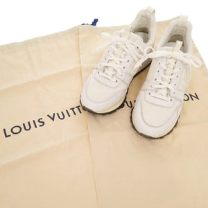 美品 ルイ ヴィトン ランアウェイ LVロゴ サイズ36 レザー ホワイト スニーカー LV 1097【中古】LOUIS VUITTON