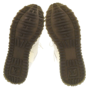 美品 ルイ ヴィトン ランアウェイ LVロゴ サイズ36 レザー ホワイト スニーカー LV 1097【中古】LOUIS VUITTON