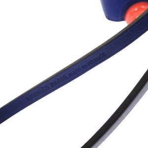 未使用品 エルメス ボリード オン ホイールズ ヴォースイフト ブルーサフィール シルバー金具 B刻印(2023年製) バッグチャーム キーホルダー 1106【中古】HERMES