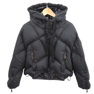 美品 モンクレール コットン/ナイロン ブラック ショートダウンジャケット 黒 1112【中古】MONCLER