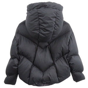美品 モンクレール コットン/ナイロン ブラック ショートダウンジャケット 黒 1112【中古】MONCLER