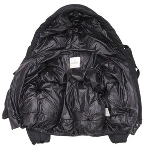 美品 モンクレール コットン/ナイロン ブラック ショートダウンジャケット 黒 1112【中古】MONCLER