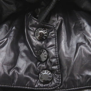 美品 モンクレール コットン/ナイロン ブラック ショートダウンジャケット 黒 1112【中古】MONCLER