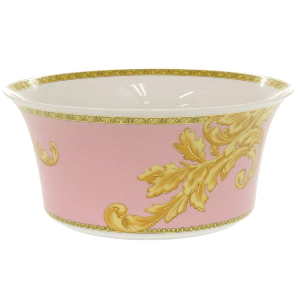 未使用品 ヴェルサーチ サラダボウル Les reves Byzantins 食器 ポーセリン 磁器 ピンク 1124【中古】VERSACE