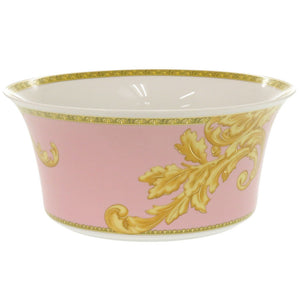 未使用品 ヴェルサーチ サラダボウル Les reves Byzantins 食器 ポーセリン 磁器 ピンク 1124【中古】VERSACE