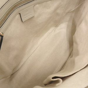 美品 グッチ 353119 グッチシマレザー アイボリー ハンドバッグ 1142【中古】GUCCI