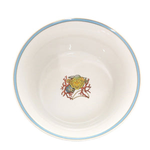 未使用 ヴェルサーチ サラダボウル Les Tresors de la Me ポーセリン 磁器 ブルー イエロー 食器 1143【中古】VERSACE