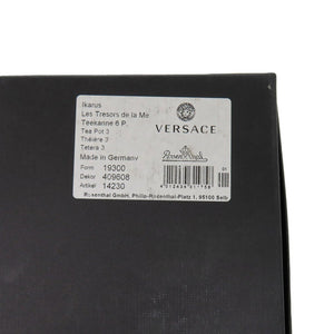 未使用品 ヴェルサーチ Les Tresors de la Me Rosenthal ローゼンタール 食器 陶器 ブルー 1144 ティーポット【中古】VERSACE