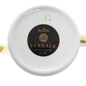 未使用 ヴェルサーチ ポット Etoiles de la Mer ポーセリン 磁器 オレンジ 1145【中古】VERSACE
