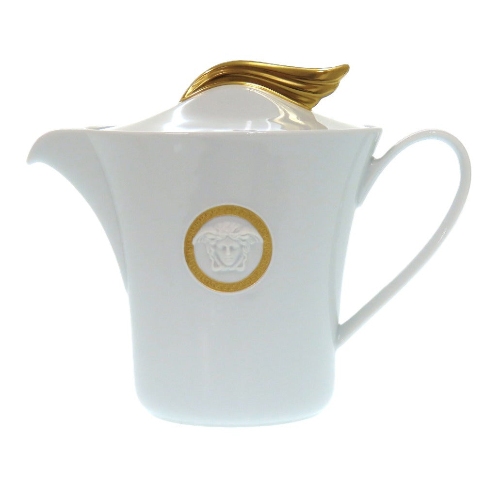 未使用品 ヴェルサーチ Ikarus Vanity Rosenthal ローゼンタール 食器 陶器 ホワイト 1148 ティーポット【中古】VERSACE
