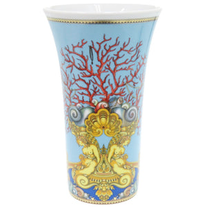 未使用 ヴェルサーチ 花瓶 Vasenserie Les Tresors de la Mer サンゴ 巻貝 ポーセリン 磁器 マルチカラー 1149【中古】VERSACE