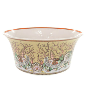 未使用 ヴェルサーチ サラダボウル Etoiles de la Mer ポーセリン 磁器 ベージュ ピンク 食器 1158【中古】VERSACE