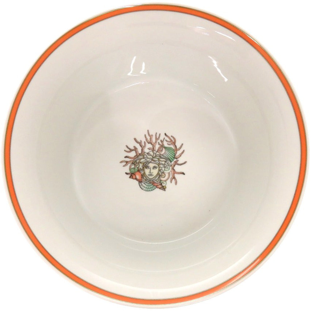 未使用品 ヴェルサーチ Les étoiles de la mer 食器 ポーセリン 磁器 ホワイト 1159 サラダボウル【中古】VERSACE