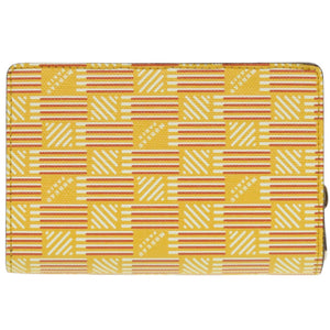 新品同様 モロー パリ レザー イエロー 二つ折り財布 黄 1178【中古】MOREAU PARIS