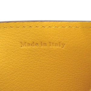 新品同様 モロー パリ レザー イエロー 二つ折り財布 黄 1178【中古】MOREAU PARIS