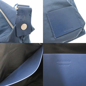 美品 ジルサンダー PILOT CROSSBODY パイロット J26WG0002 ナイロン レザー ブルー ショルダーバッグ 青 1181【中古】JIL SANDER