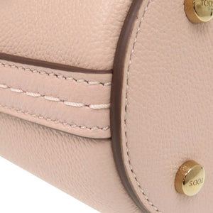 未使用 トッズ バケットバッグ T タイムレス XBWTSAQ0000Q8E レザー ピンク 2way ハンドバッグ 1182【中古】TOD’S